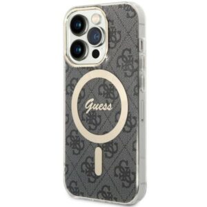 Aizmugurējais vāciņš Guess  Guess 4G MagSafe case for iPhone 14 Pro - black
