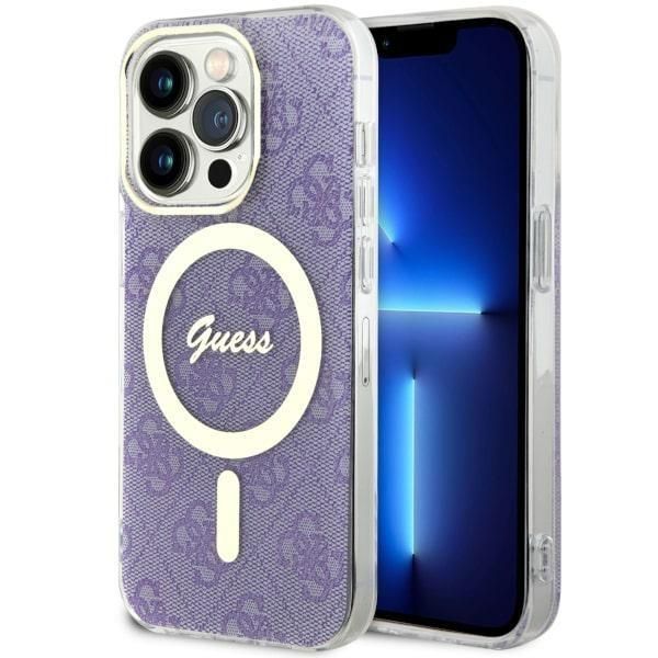 Tagakaaned Guess Guess GUHMP14LH4STU iPhone 14 Pro 6.1" purple/purple hardcase 4G MagSafe