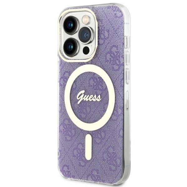 Tagakaaned Guess Guess GUHMP14LH4STU iPhone 14 Pro 6.1" purple/purple hardcase 4G MagSafe