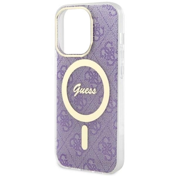 Tagakaaned Guess Guess GUHMP14LH4STU iPhone 14 Pro 6.1" purple/purple hardcase 4G MagSafe
