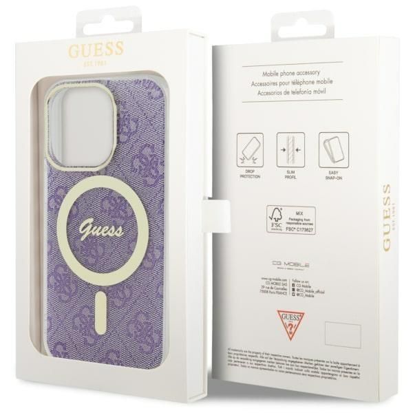 Tagakaaned Guess Guess GUHMP14LH4STU iPhone 14 Pro 6.1" purple/purple hardcase 4G MagSafe