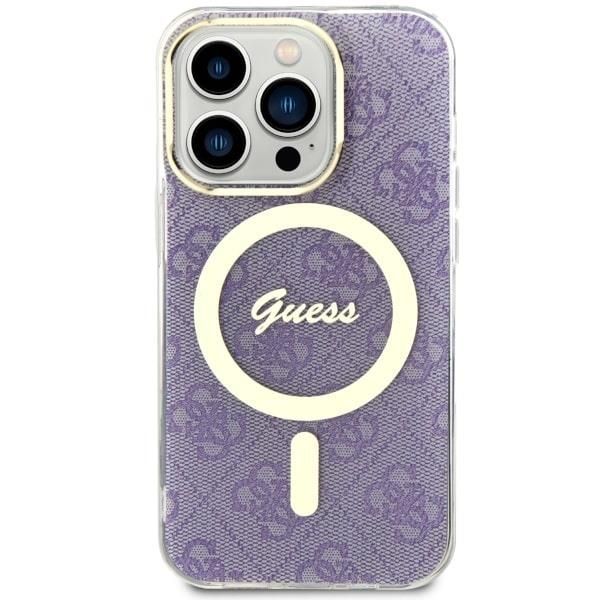 Tagakaaned Guess Guess GUHMP14LH4STU iPhone 14 Pro 6.1" purple/purple hardcase 4G MagSafe