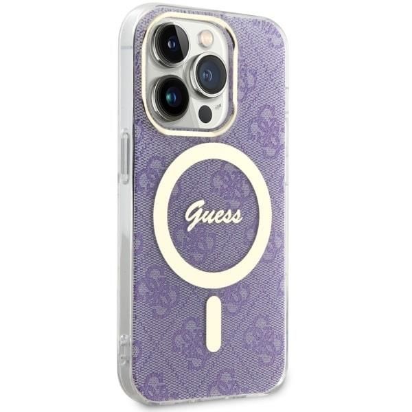 Tagakaaned Guess Guess GUHMP14LH4STU iPhone 14 Pro 6.1" purple/purple hardcase 4G MagSafe
