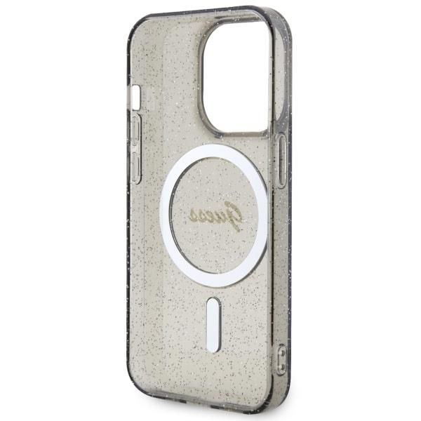 Tagakaaned Guess Guess GUHMP14LHCMCGK iPhone 14 Pro 6.1" black/black hardcase Glitter Gold MagSafe