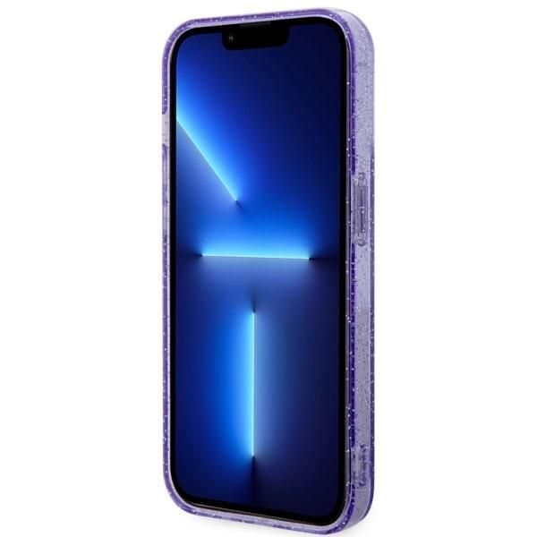 Tagakaaned Guess Guess GUHMP14LHCMCGU iPhone 14 Pro 6.1" purple/purple hardcase Glitter Gold MagSafe