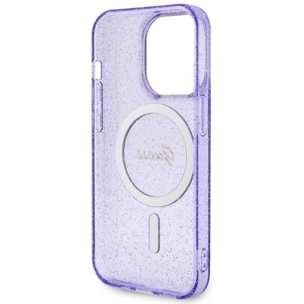 Tagakaaned Guess Guess GUHMP14LHCMCGU iPhone 14 Pro 6.1" purple/purple hardcase Glitter Gold MagSafe