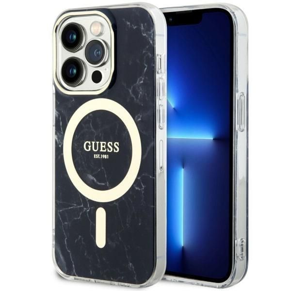 Tagakaaned Guess Guess GUHMP14LPCUMAK iPhone 14 Pro 6.1" black/black hardcase Marble MagSafe