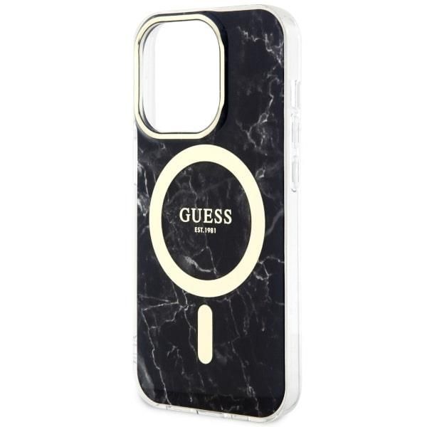 Tagakaaned Guess Guess GUHMP14LPCUMAK iPhone 14 Pro 6.1" black/black hardcase Marble MagSafe