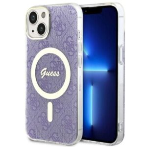 Nugarėlės dėklai Guess  Guess GUHMP14MH4STU iPhone 14 Plus 6.7" purple/purple hardcase 4G MagSafe