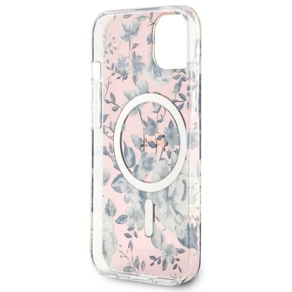 Tagakaaned Guess Guess GUHMP14MHCFWSP iPhone 14 Plus 6.7" pink/pink hardcase Flower MagSafe