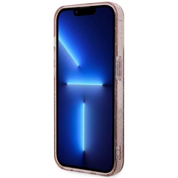 Tagakaaned Guess Guess GUHMP14MHCMCGP iPhone 14 Plus 6.7" pink/pink hardcase Glitter Gold MagSafe