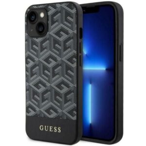 Nugarėlės dėklai Guess  Guess GUHMP14MHGCFSEK iPhone 14 Plus 6.7" black/black hardcase GCube Stripes MagSafe