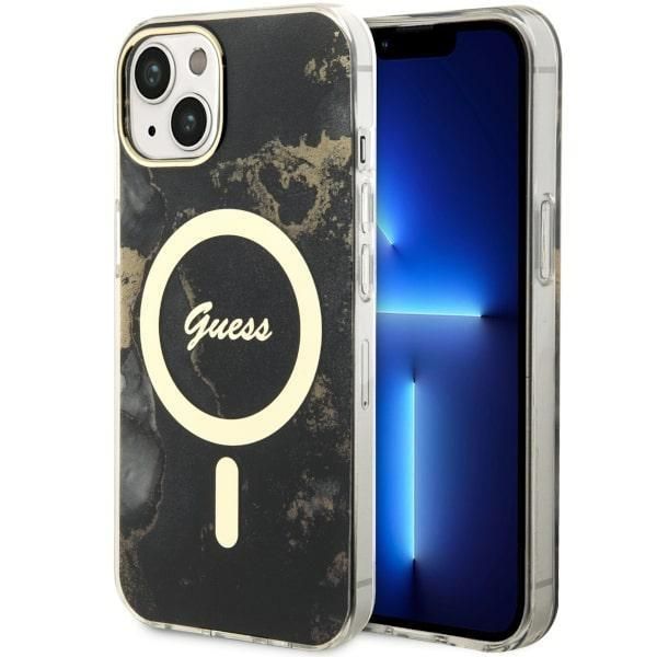 Tagakaaned Guess Guess GUHMP14SHTMRSK iPhone 14 6.1" black/black hardcase Golden Marble MagSafe