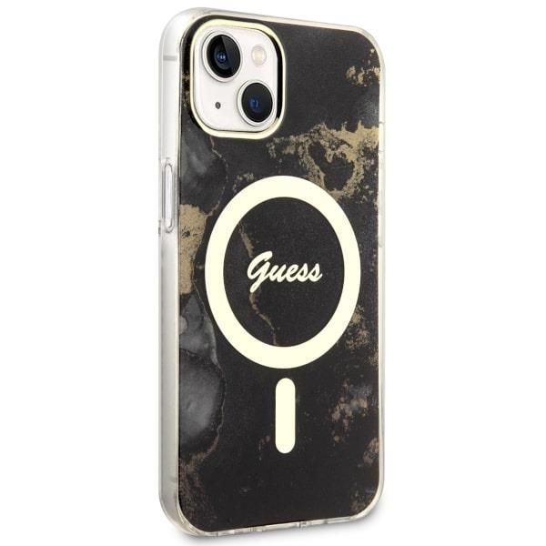 Tagakaaned Guess Guess GUHMP14SHTMRSK iPhone 14 6.1" black/black hardcase Golden Marble MagSafe