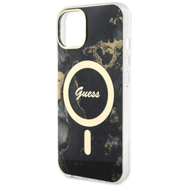 Tagakaaned Guess Guess GUHMP14SHTMRSK iPhone 14 6.1" black/black hardcase Golden Marble MagSafe