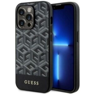 Nugarėlės dėklai Guess  Guess GUHMP14XHGCFSEK iPhone 14 Pro Max 6.7" black/black hardcase GCube Stripes MagSafe