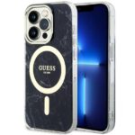 Tagakaaned Guess  Guess GUHMP14XPCUMAK iPhone 14 Pro Max 6.7" black/black hardcase Marble MagSafe 