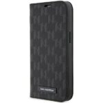 Nugarėlės dėklai Karl Lagerfeld  Karl Lagerfeld KLBKP14LSAKLHPK iPhone 14 Pro 6.1" bookcase black/black Saffiano Monogram 