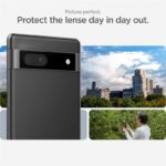 Apsauginiai stiklai Spigen  Spigen Glas.tR EZ Fit Optik Camera Protector for Google Pixel 7A - Black 2 pcs. 