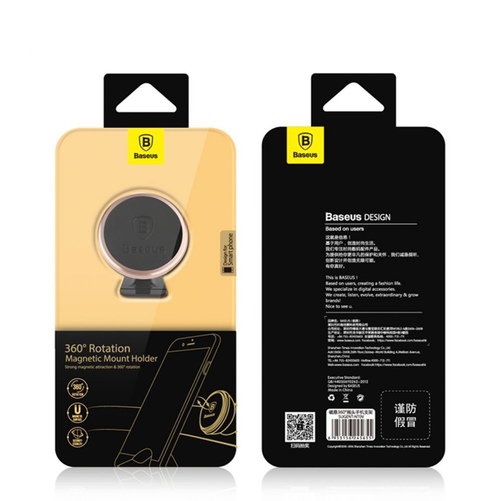 Auto holder Baseus Magnetic car holder for the Baseus 360º cockpit (Overseas Edition) - silver