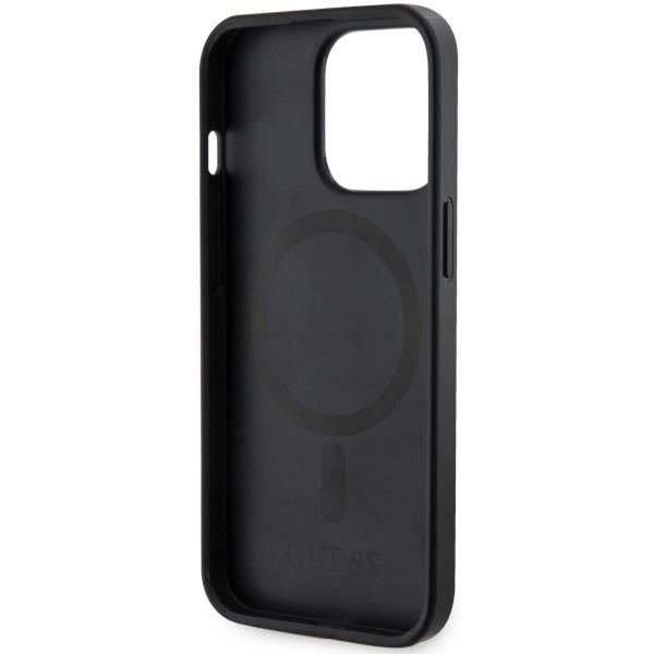 Tagakaaned Guess Guess GUHMP13LP4RPSK iPhone 13 Pro / 13 6.1" black/black hardcase 4G Printed Stripes MagSafe
