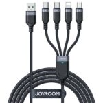 Kabelis Joyroom  Joyroom Multi-Use Series S-A18 4in1 USB-A - USB-C / USB-C / Lightning / micro USB cable 1.2m - black 