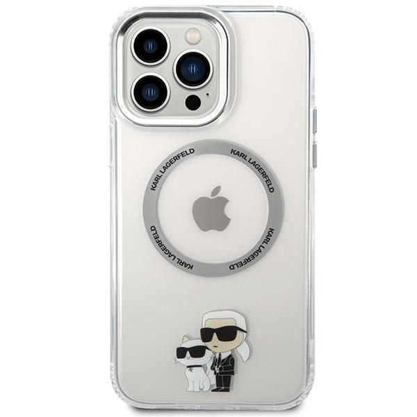 Aizmugurējais vāciņš Karl Lagerfeld Karl Lagerfeld KKLHMP13XHNKCIT iPhone 13 Pro Max 6.7" hardcase transparent Iconic Karl&Choupette Magsafe