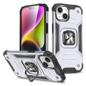 Back panel cover Wozinsky - Wozinsky Ring Armor iPhone 15 Plus iPhone 15 Plus Ring Armor Case - Silver 