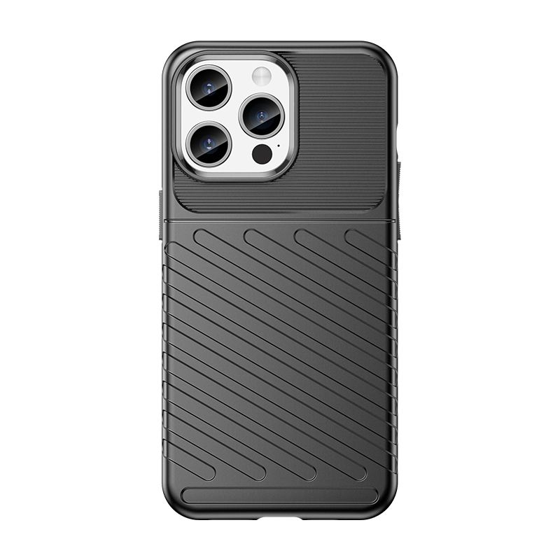 Aizmugurējais vāciņš Hurtel Armored iPhone 15 Pro Max Thunder Case - black