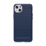 Back panel cover Hurtel  Flexible carbon pattern case for iPhone 15 Plus Carbon Case - blue 