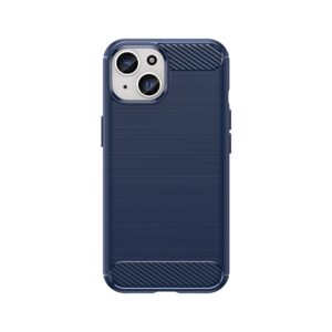 Back panel cover Hurtel  Flexible Carbon Case with a carbon pattern for iPhone 15 - blue 