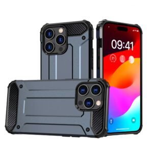 Aizmugurējais vāciņš Hurtel - iPhone 15 Pro Max Hybrid Armor case - blue 