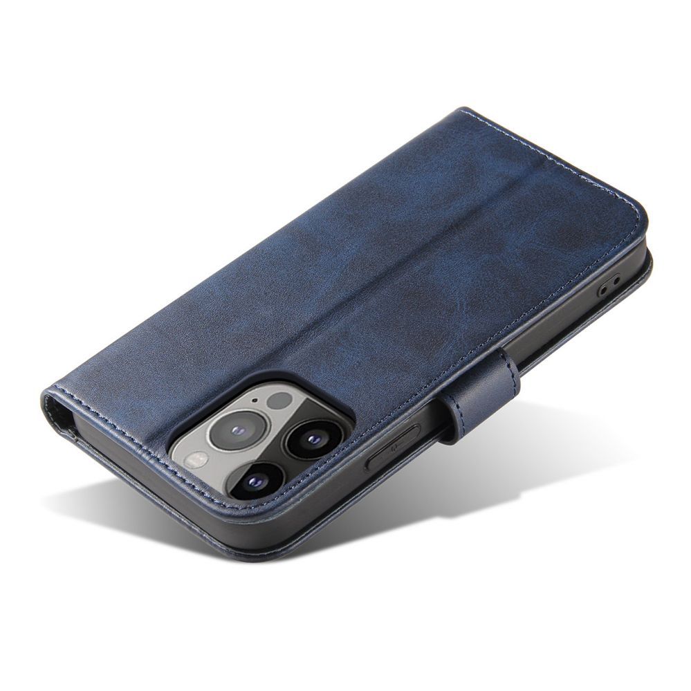 Aizmugurējais vāciņš Hurtel - Flip Stand Wallet Case for iPhone 15 Pro Max Magnet Case - Blue