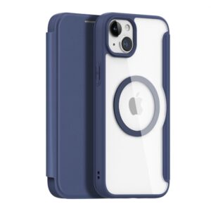 Tagakaaned Dux Ducis - Dux Ducis Skin X Pro Magnetic Flip MagSafe Case iPhone 15 Plus - Blue 