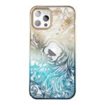 Aizmugurējais vāciņš Kingxbar  Luxury iPhone 14 Pro Case with Kingxbar Phoenix Crystals - Gold and Blue 