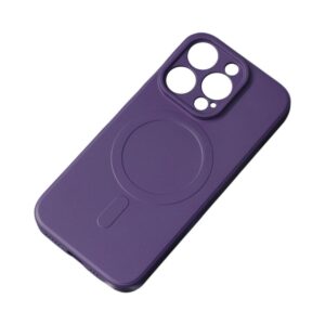 Nugarėlės dėklai Hurtel - MagSafe Compatible Silicone Case for iPhone 15 Pro Max Silicone Case - Purple 