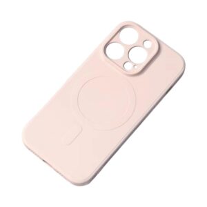 Nugarėlės dėklai Hurtel - MagSafe Compatible Silicone Case for iPhone 15 Pro Silicone Case - Pink 