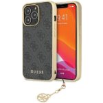 Tagakaaned Guess  Guess 4G Charms Collection case for iPhone 14 Pro Max - gray 