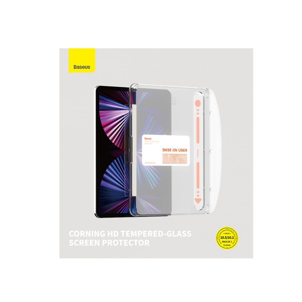 Aizsargstikls Baseus Baseus Crystal tempered glass for iPad 10.2'' (2019/2020/2021) / iPad Air 3 10.5'' + mounting kit - transparent