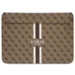 Aizmugurējais vāciņš Guess  Guess 4G Printed Stripes cover for a 14" laptop - brown