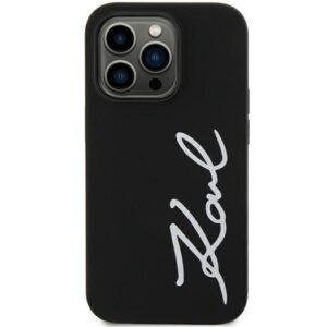 Aizmugurējais vāciņš Karl Lagerfeld  Karl Lagerfeld KLHCN61SKSVGK iPhone 11 / Xr 6.1" black/black hardcase Silicone Signature 