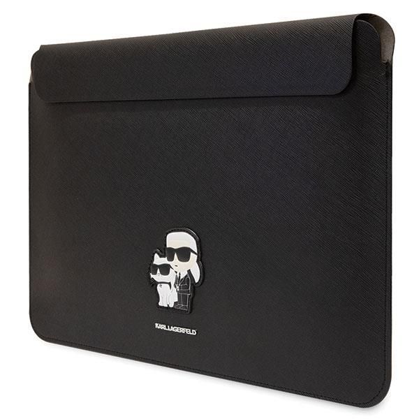 Tagakaaned Karl Lagerfeld Karl Lagerfeld Saffiano Karl&Choupette case for a 14" laptop - black