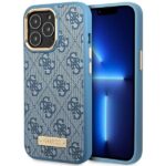 Aizmugurējais vāciņš Guess  Guess GUHMP14LU4GPRB iPhone 14 Pro 6.1" blue/blue hard case 4G Logo Plate MagSafe 