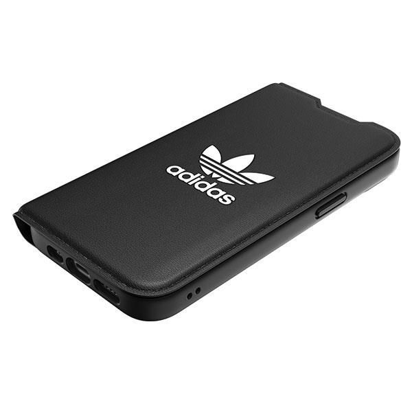 Back panel cover Adidas Adidas OR Booklet Case BASIC iPhone 14 6.1" black/black white 50181