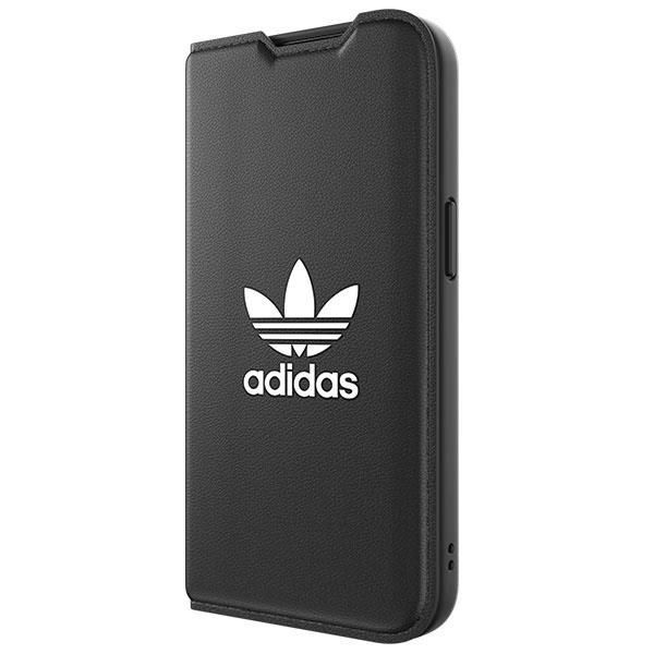 Back panel cover Adidas Adidas OR Booklet Case BASIC iPhone 14 6.1" black/black white 50181