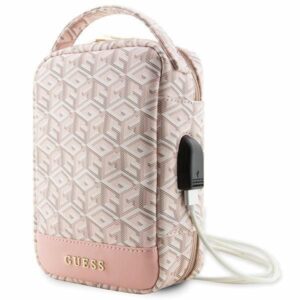 Aizmugurējais vāciņš Guess  Guess Bag GUHBHGCFSEP Organizer pink/pink GCube Stripe 