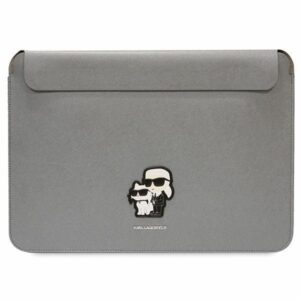 Nugarėlės dėklai Karl Lagerfeld  Karl Lagerfeld Saffiano Karl&Choupette case for a 14" laptop - silver 