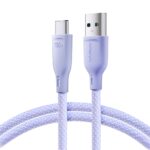 Cable Joyroom  Joyroom Multi-Color Series S-A34 USB-A / USB-C 100W Cable 1m - Purple 