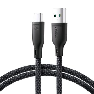 Kabelis Joyroom  Joyroom Multi-Color Series S-A34 USB-A / USB-C cable 100W 1m - black