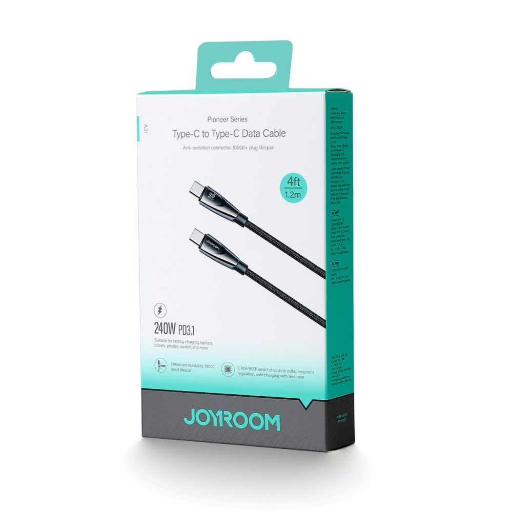 Cable Joyroom Joyroom Pioneer Series SA31-CC5 USB-C / USB-C cable 240W 1.2m - black